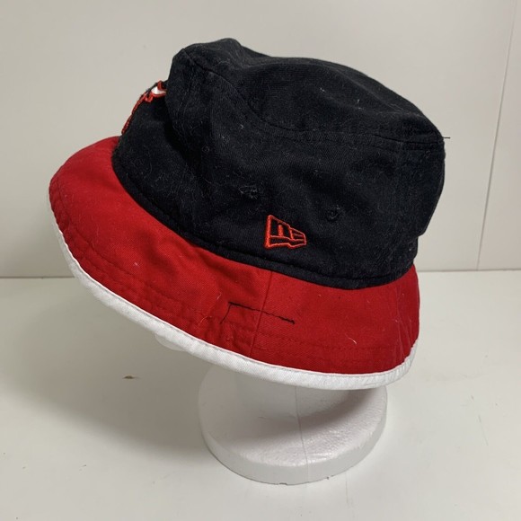 Chicago Bulls New Era Hardwood Classics Bucket Hat Black / Red Sz LARGE - Picture 3 of 9